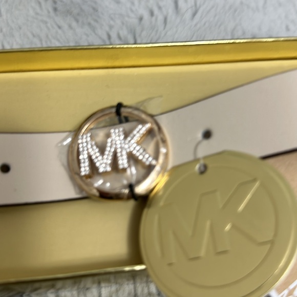 Michael Kors Pave Logo Belt in Box Woman's Size L/XL - Picture 2 of 5